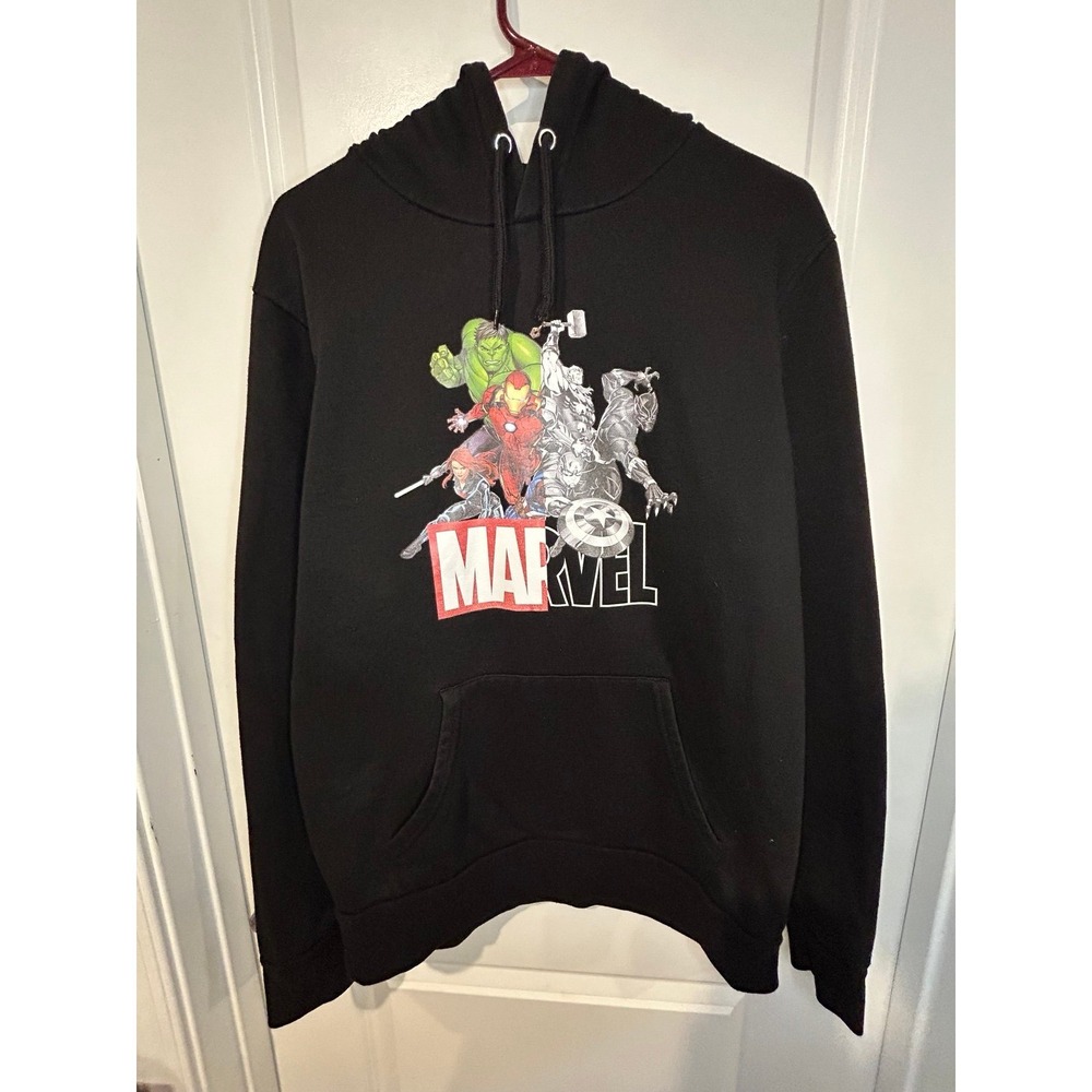 Marvel Superheroes Big Graphic Hoodie Mens Large